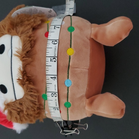 Original Squishmallows Christmas Plush with Brown, Red and White Accents "Benny" - Picture 8 of 8